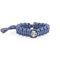 Браслет с шармом Лев из мельхиора - синий паракорд, вид 1