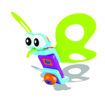 Мой первый конструктор Bebelot basic 3 в1 - Гусеница, бабочка