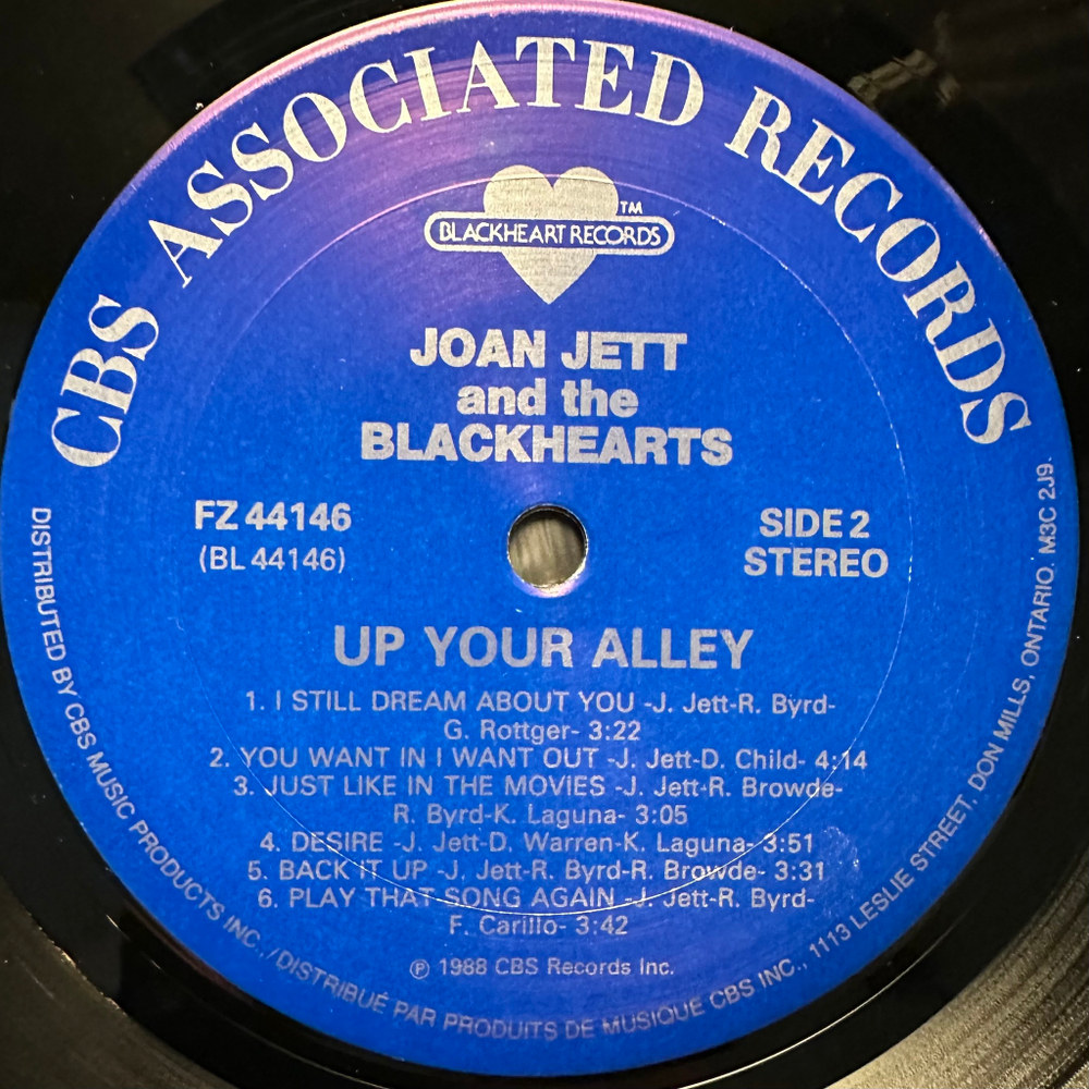 Joan Jett And The Blackhearts - Up Your Alley (Канада 1988г.)