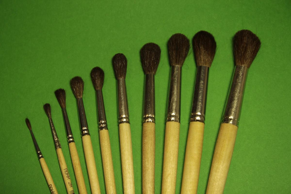 Кисть синтетика №2 круглая (Нил)