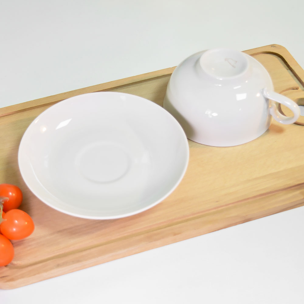 Чашка бульонная 400мл с блюдцем Без деколи