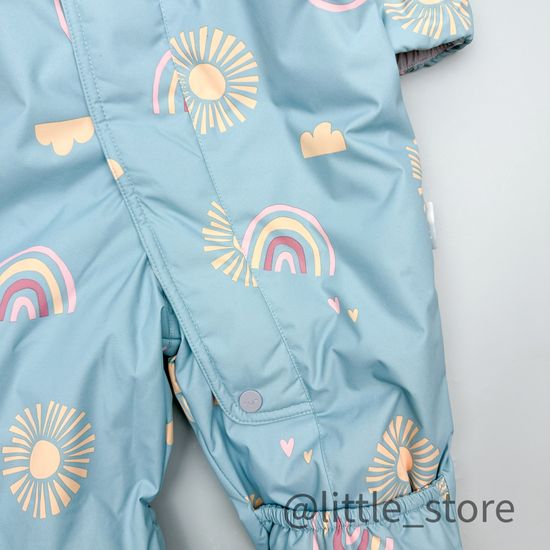 Комбинезон демисезонный "Солнце и луна" голубая дымка
