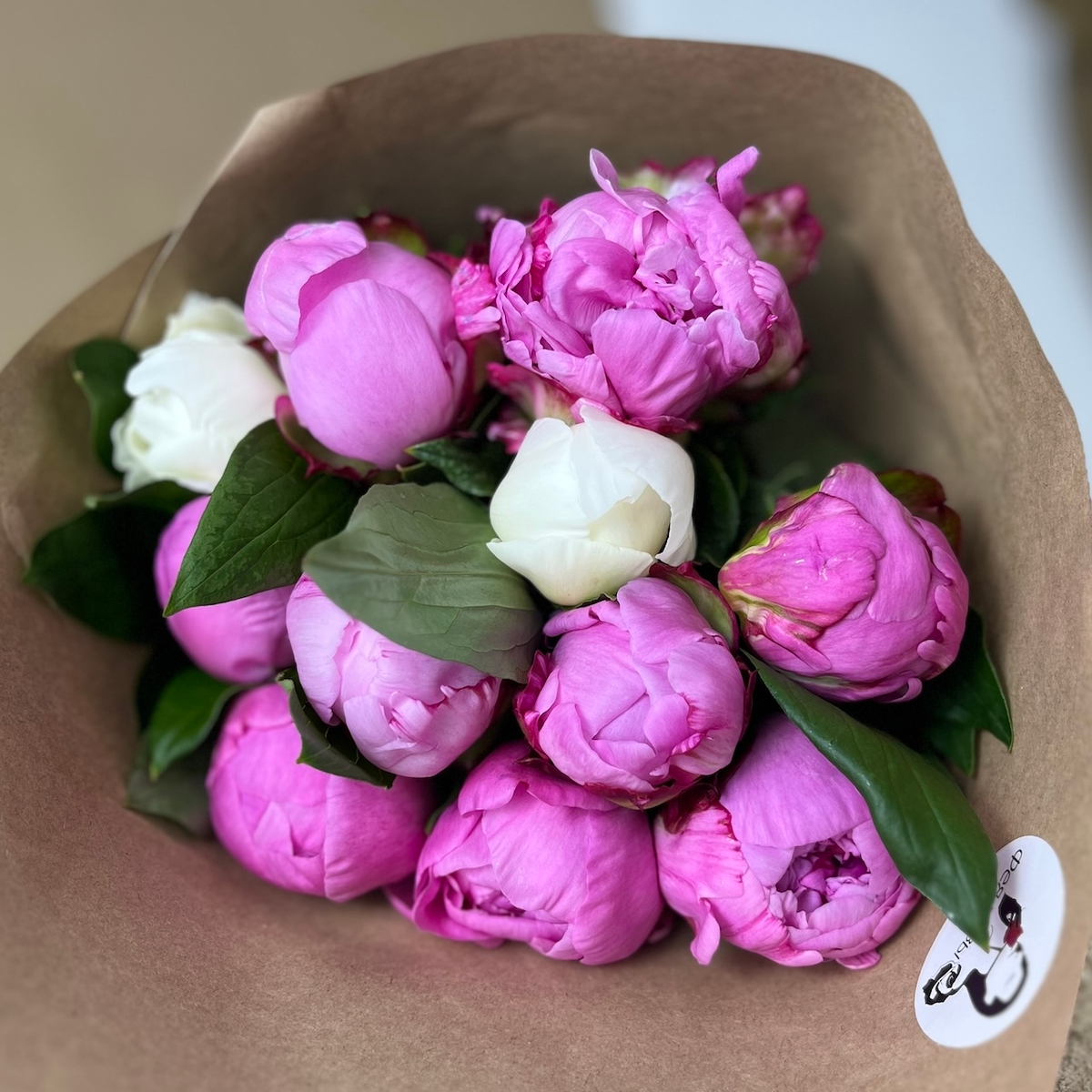 🌸♛ Охапка ароматных пионов — h ~ 40 см — 8 марта у Феи