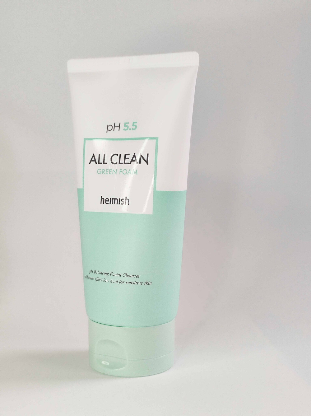Heimish Гель для умывания слабокислотный All Clean Green Foam pH 5.5 для чувствительной кожи 150 ml