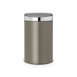 Мусорный бак Touch Bin new 40л Brabantia Платиновый, крышка стальная матовая