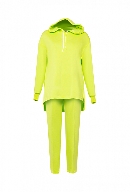 Спортивный костюм с брюками кислотно-зеленый 14-02-21 SS