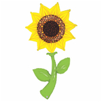 Шар Фольгированный Подсолнух (Желтый)