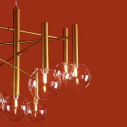 Люстра на штанге Freya Luce FR5584CL-L45G