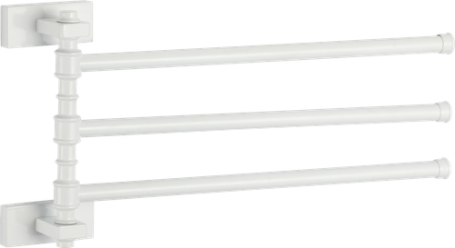 88013-F П/держатель поворот. 3-ной (БЕЛЫЙ) GANZER (10/1шт)