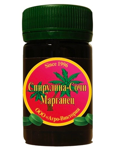 СПИРУЛИНА СОЧИ С МАРГАНЦЕМ 60 ТАБЛ