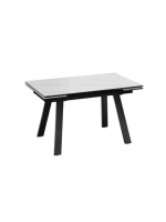 Стол кухонный Керамика белый мрамор 140(200)х85х76 см
