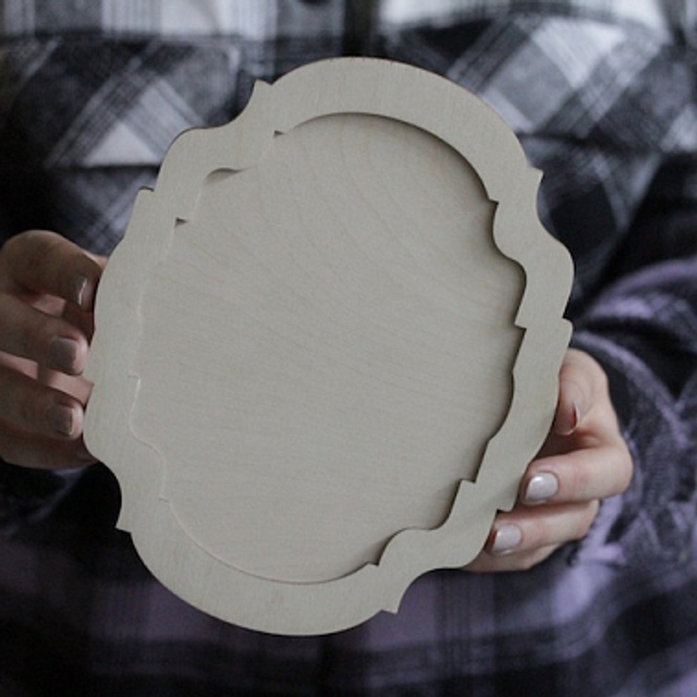 Рама деревянная резная для проекта Рождество 2022