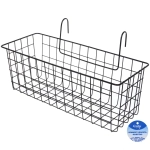 Корзина металлическая подвесная «ФАРГО», цвет черный, 37.5*19*20.5см (лейбл)