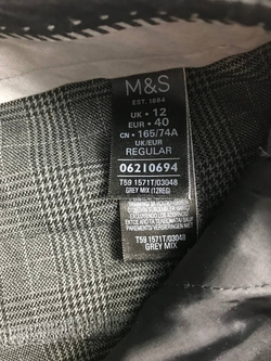 Брюки Marks&Spencer в клетку, маркировка 40, визуально на 46 размер