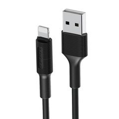 Кабель USB - Lightning 2,4А Borofone BX1 1м (100 см) (Черный)