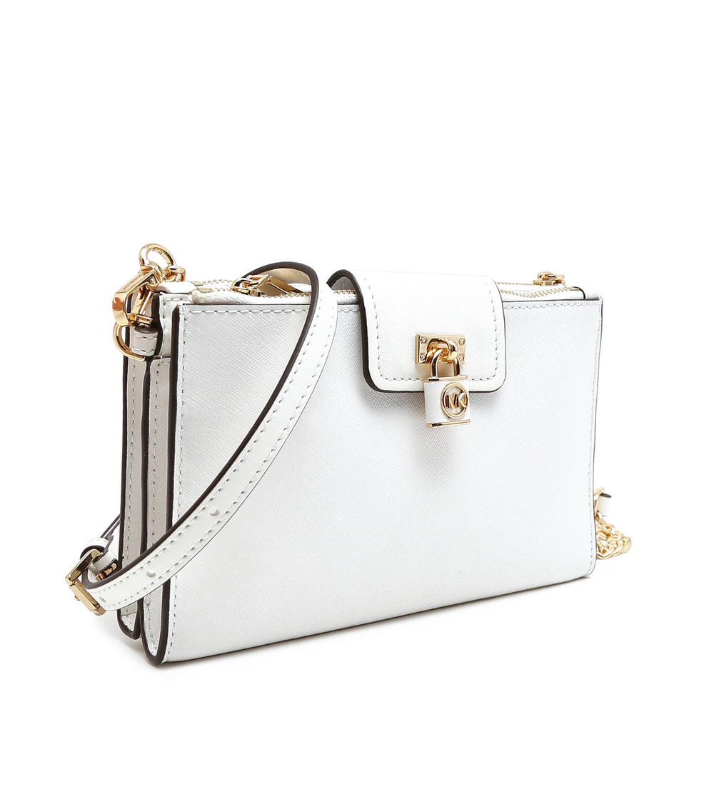 кожаная сумка-мессенджер Michael Kors - белый(32S3GR0C1L)