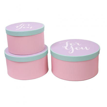 Коробка ШАЙБА С КРЫШКОЙ For You РОЗОВЫЙ