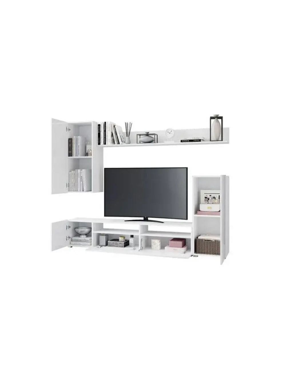 Гостиная Лира белый глянец