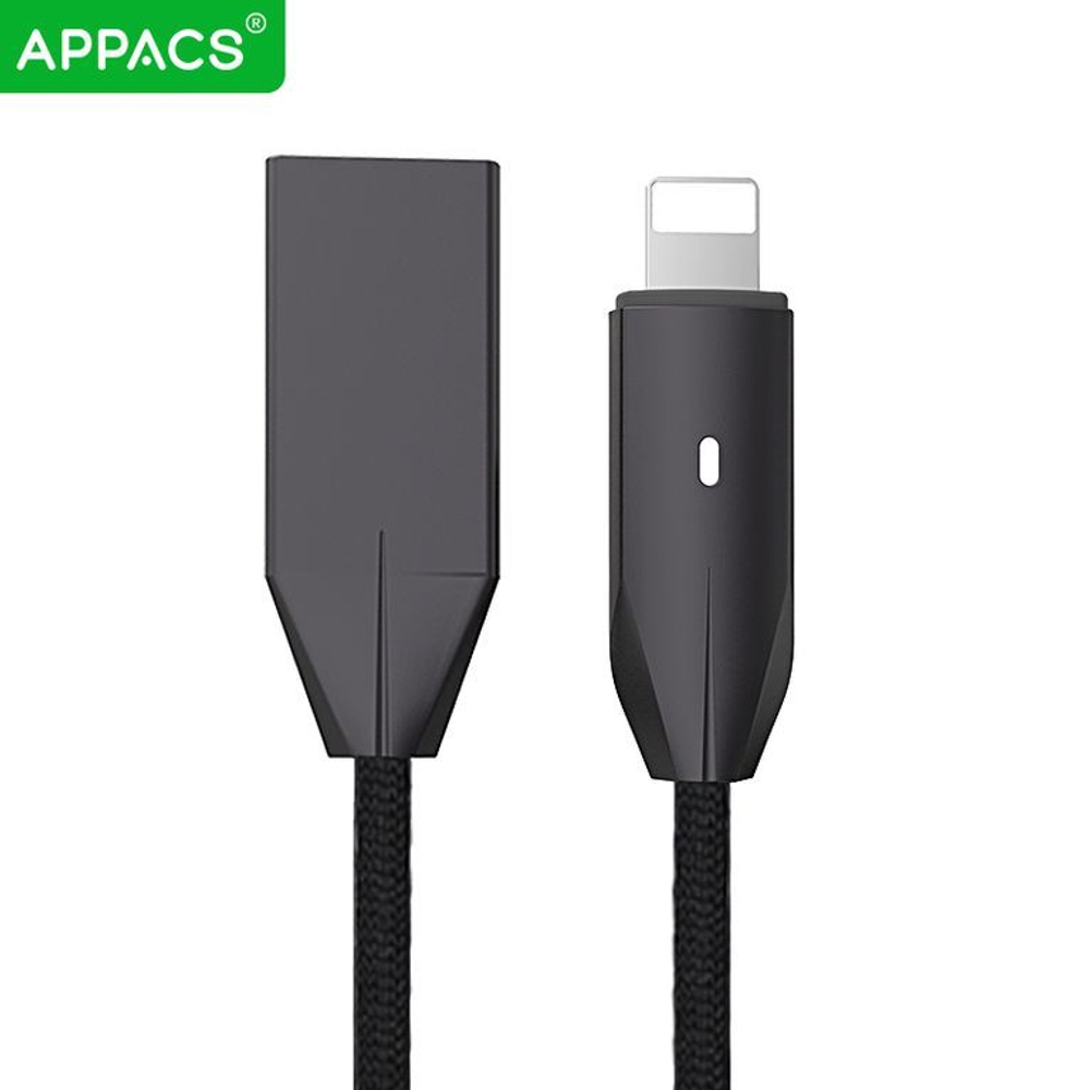 Кабель APPACS AP03198i, lightning (for iPhone), 5V/2.4A, 1.2 метра