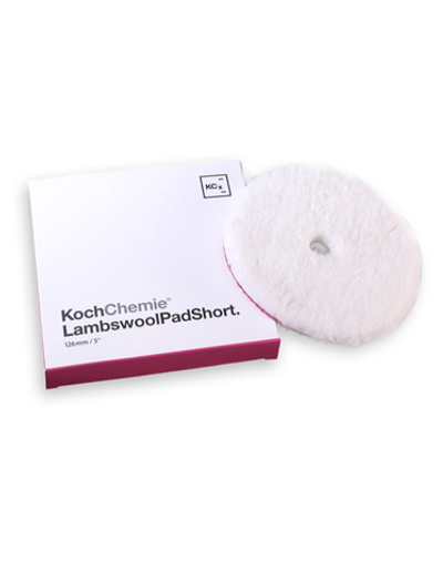 KochChemie Lambswool Pad short - полировальный круг из натуральной овчины с коротким ворсом Ø 126 mm
