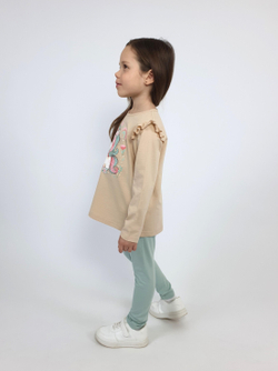 022-03-5 Комплект для девочки (джемпер+ лосины)