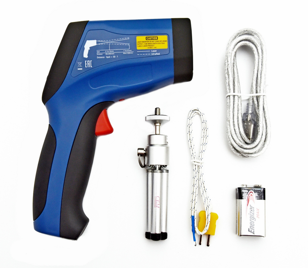 Профессиональный инфракрасный термометр (пирометр) СЕМ DT-8868H