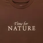 Футболка Called a Garment Birds Коричневая