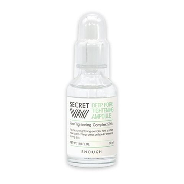 ENOUGH Эссенция для лица с гиалуроновой кислотой поросужающая/Secret Deep Pore Tightening Ampoule, 30мл