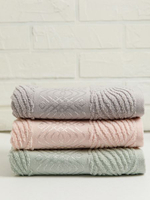 Полотенце махровое, г/к, жак., "Волна" 70х130, арт. BJ8 70-130, цвет: 909-Серебристо-серый,