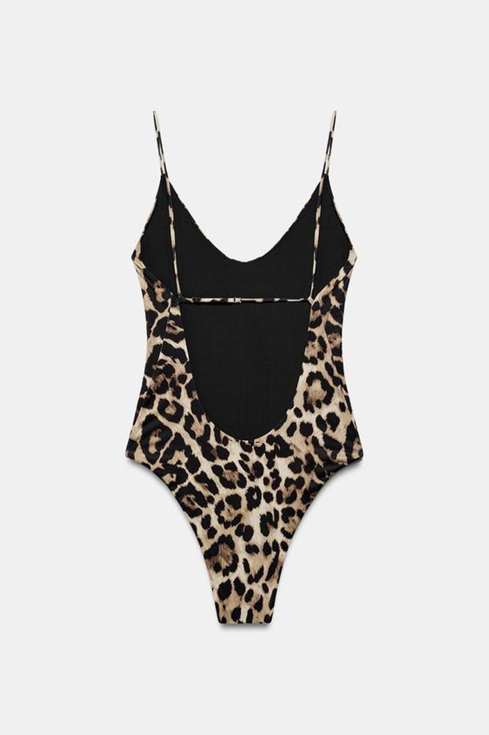 ZARA КУПАЛЬНИК С АНИМАЛИСТИЧЕСКИМ ПРИНТОМ, ЛЕОПАРДОВЫЙ