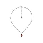 Колье Ciclon с муранским стеклом и серебряным покрытием B182856-32 R/S