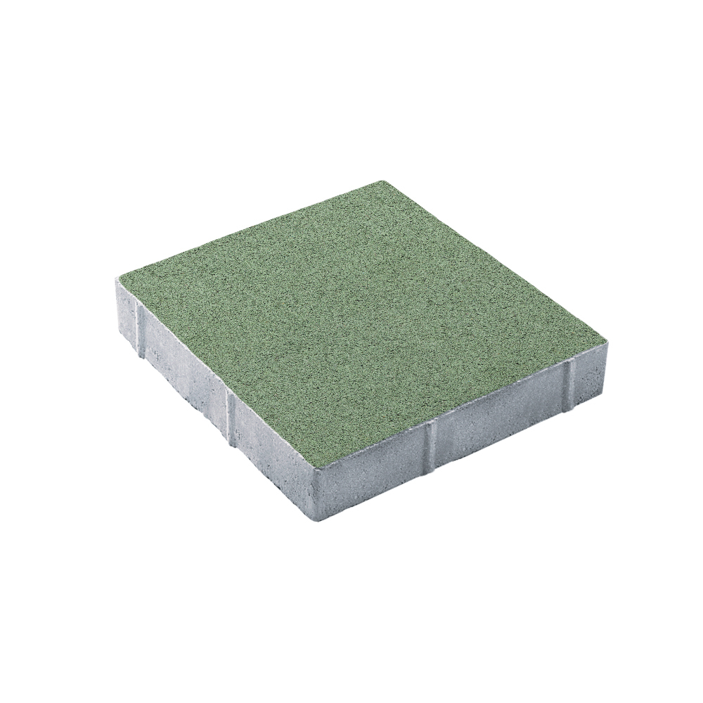 Тротуарная плитка КВАДРАТ 400х400 мм - Стандарт Зеленый