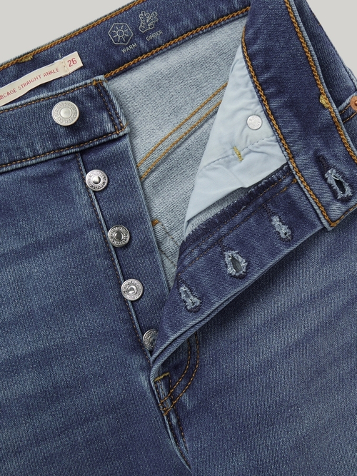 Женские прямые джинсы с завышенной талией Levi's Ribcage Straight Ankle  72693-0228, Утепленные