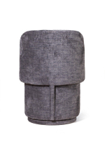 Пуф с кручением Bubble, микромех Rozy dark grey