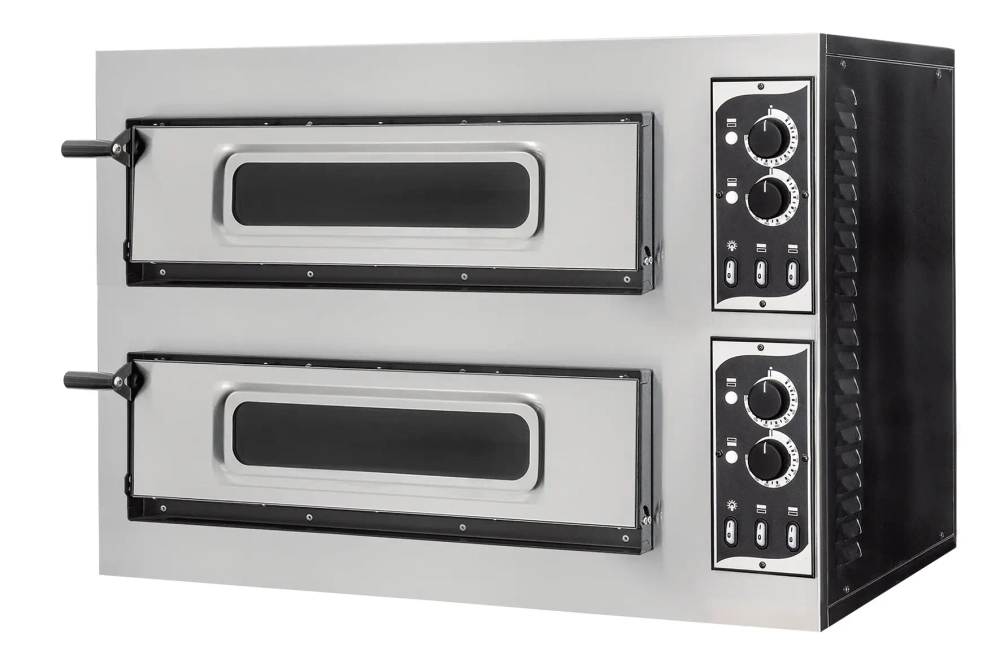 Печь для пиццы Prismafood SMALL BASIC 2/50 GLASS & LIGHT, 4 термостата