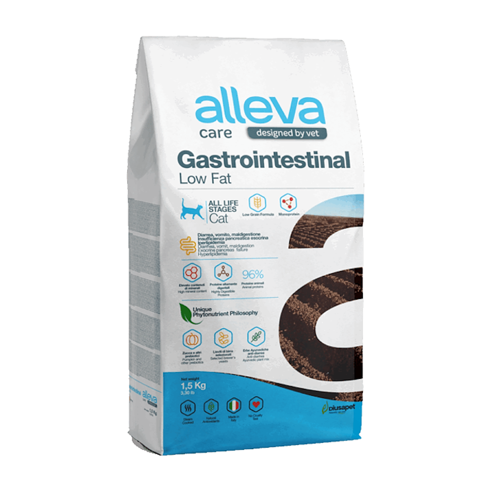 Сухой корм Alleva Care Cat Gastrointestinal Low Fat для кошек всех возрастов, при заболевании ЖКТ, с низким содержанием жира из курицы