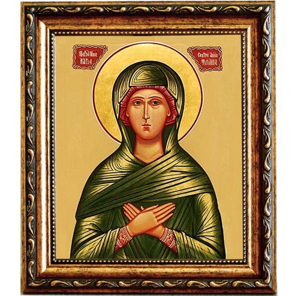 Мариамна (Мария) Праведная, сестра святого апостола от 12-ти Филиппа. Икона на холсте.