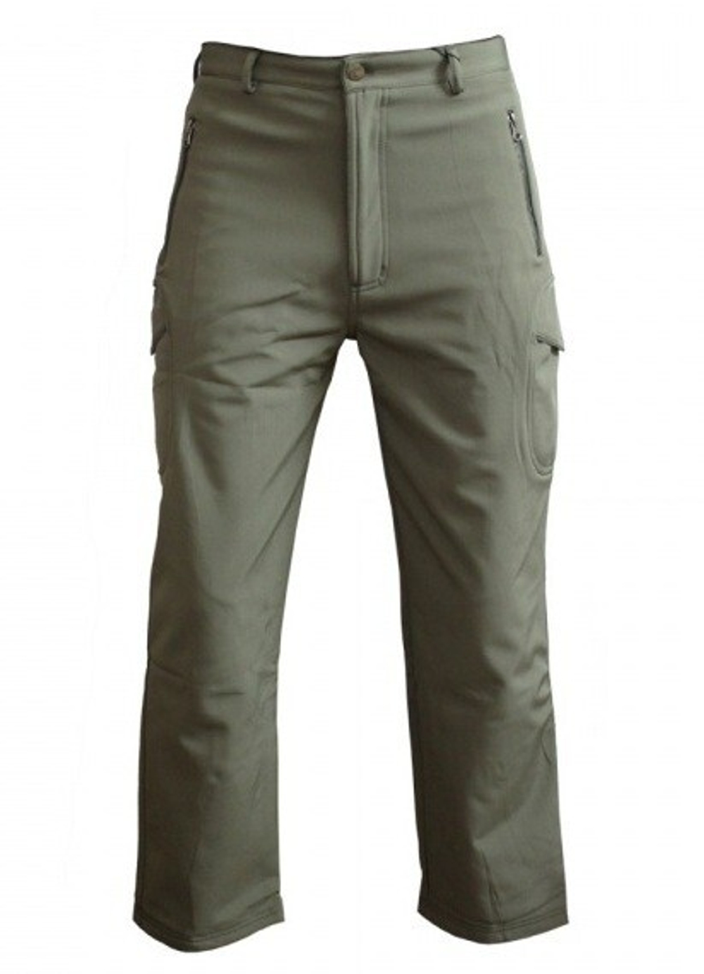 Брюки Shark Skin Soft Shell oliv с флисом