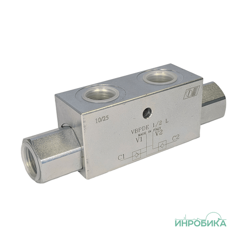Гидрозамок двухстороннего действия VBPDE 1/2'' L (V0030)