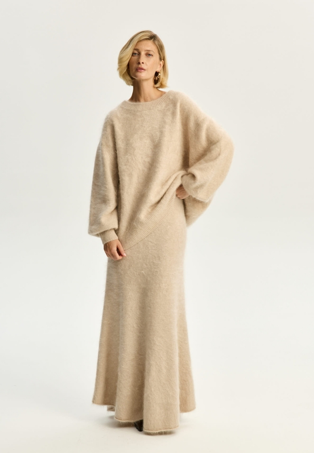 Свитер из пушистого кашемира