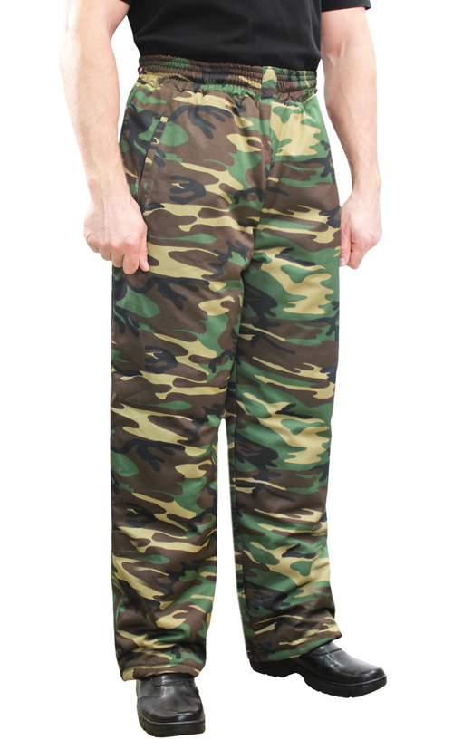 Брюки утеплённые Грета ВИХРЬ  Зеленый КМФ