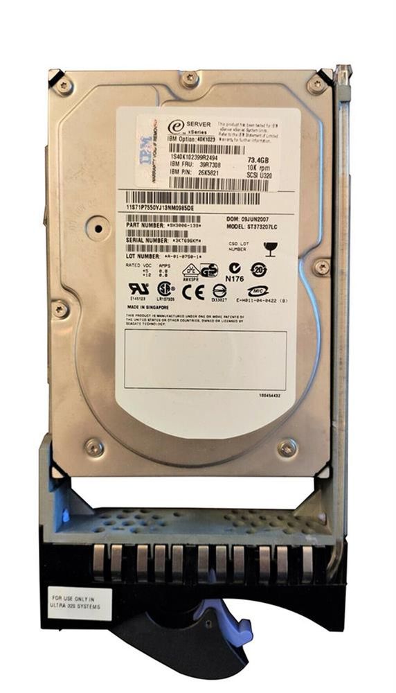 Жесткий диск IBM 73GB 10K U320 SCSI HS 90P1309