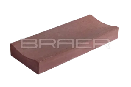 Braer Лоток водоотводный бетонный ЛВ 50.20.6, Красный