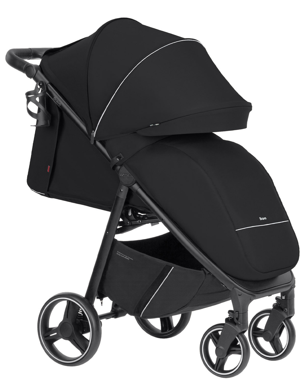 Коляска прогулочная Carrello Bravo 2024 (Pure Black)