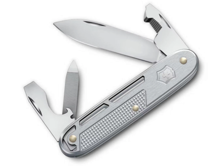 Нож Victorinox Synergy Alox, 163 мм, 9 функций, серебристый, картонная коробка