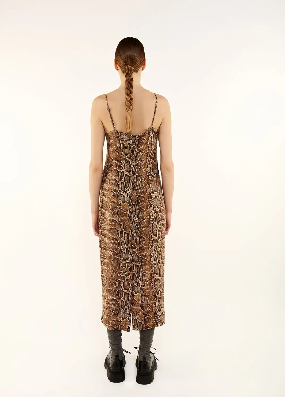 Платье «Полина», коричневый