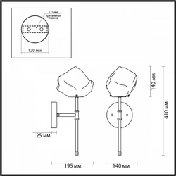 Бра Odeon Light 4789/1W