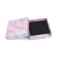 Коробочка для украшений, 9см, розовый мрамор