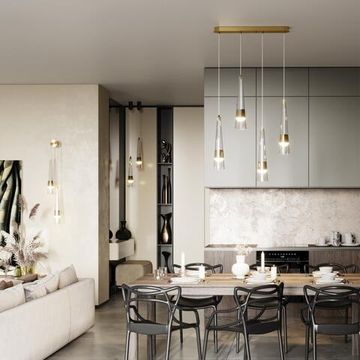 5043/42L L-VISION ODL24 000 глянц.золото/прозрачный/металл/стекло Люстра LED 42W 3000K 4167Лм LUMP