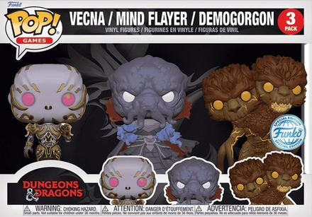 Набор фигурок Funko POP! Games D&D Vecna/Mind Flayer/Demogorgon (Exc)